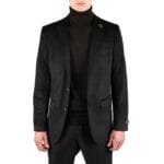 Herren-Blazer aus Samt, Anzugjacke, 2 Knöpfe, elegant, leger, formell, maßgeschneiderte Passform – Knighthood Store