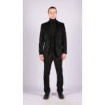 Herren-Blazer aus Samt, Anzugjacke, 2 Knöpfe, elegant, leger, formell, maßgeschneiderte Passform – Knighthood Store