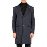Giacca da uomo lunga 3/4 in tweed a spina di pesce, vestibilità Peaky Blinders - Knighthood Store