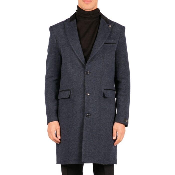 Chaqueta de abrigo 3/4 para hombre, de tweed con espiga, corte Peaky Blinders - Tienda Knighthood