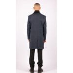 Giacca da uomo lunga 3/4 in tweed a spina di pesce, vestibilità Peaky Blinders - Knighthood Store