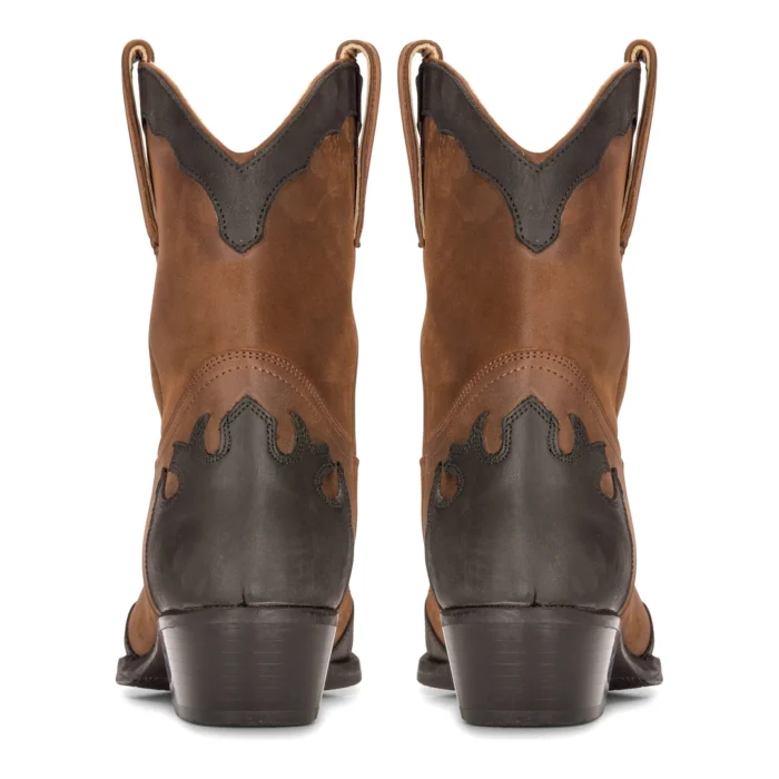 Mens High Western Boots Real Leather Riding Dancing Hunting Cowboy Vintage Pointed Toe - Image 8