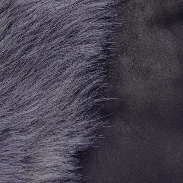 Grey 3/4 Length Ladies Suede Real Luxury Toscana Sheepskin Coat Tailored Fit - Image 5