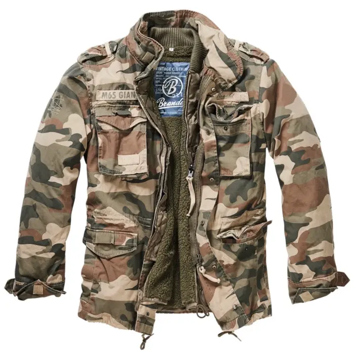 Brandit M65 Giant Military Parka Jacket US Army Combat Zip Fleece Warm Winter - Image 7