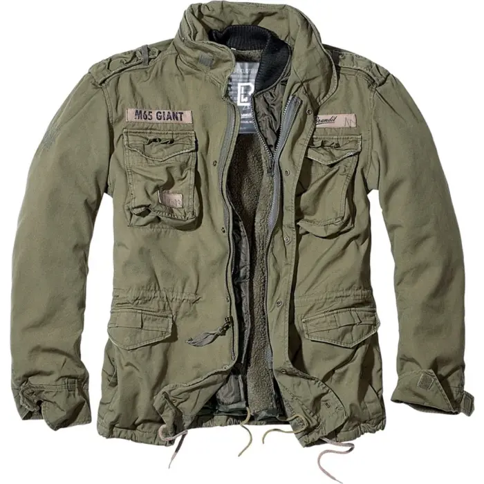 Brandit M65 Giant Military Parka Jacket US Army Combat Zip Fleece Warm Winter - Image 11