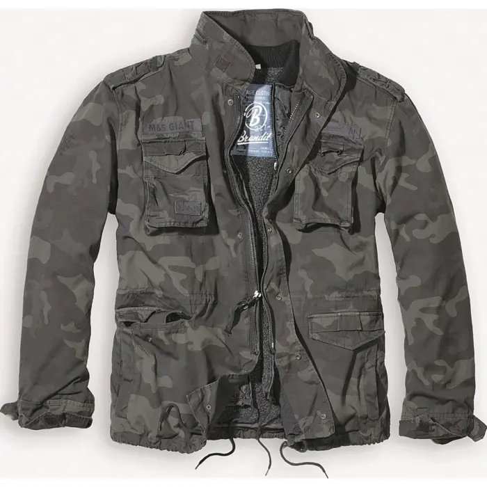 Brandit M65 Giant Military Parka Jacket US Army Combat Zip Fleece Warm Winter - Image 5