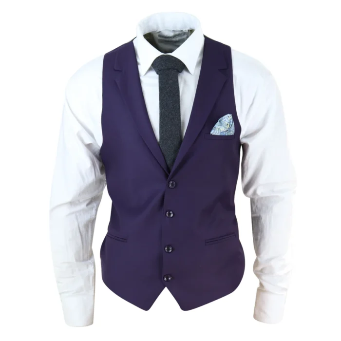 Mens Waistcoat Herringbone Tweed Check 1920s Peaky Blinders Gatsby Vintage - Image 14