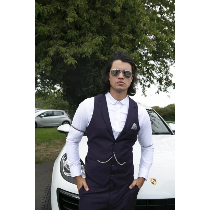 Mens Waistcoat Herringbone Tweed Check 1920s Peaky Blinders Gatsby Vintage - Image 15