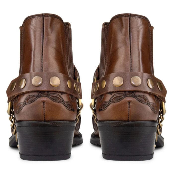 Mens Real Leather Crocodile Cowboy Ankle Boots Chain Western Cuban Heel Dancing - Image 9