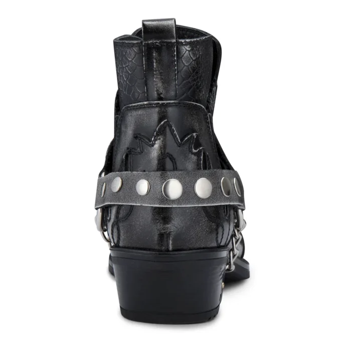 Mens Ankle Cowboy Boots Premium Real Leather Vintage Wincklepickers Riding Dancing Boots Cuban Heel - Image 9