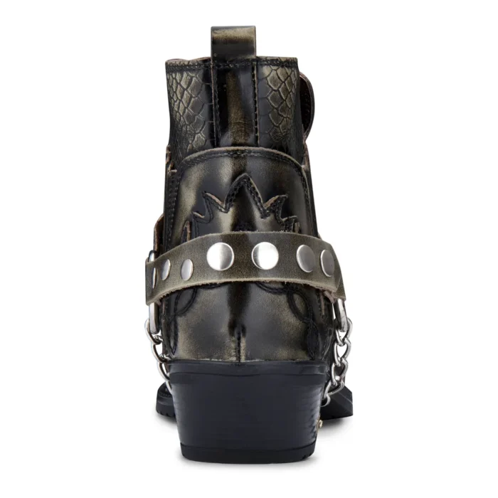 Mens Ankle Cowboy Boots Premium Real Leather Vintage Wincklepickers Riding Dancing Boots Cuban Heel - Image 14