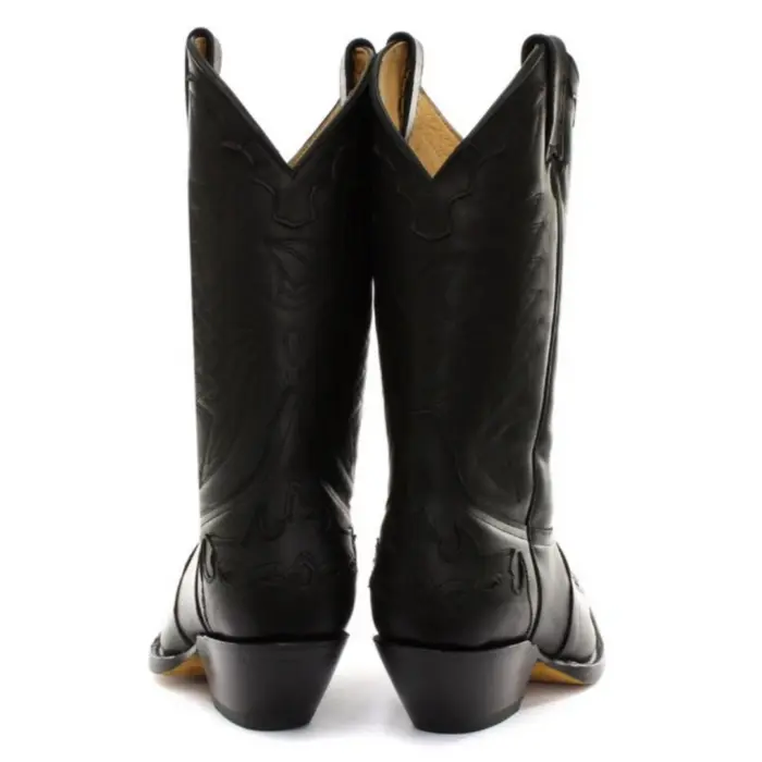 Mens Cowboy Boots Pointed Black Brown Grinders Arizona Real Leather Western Cuban - Image 5