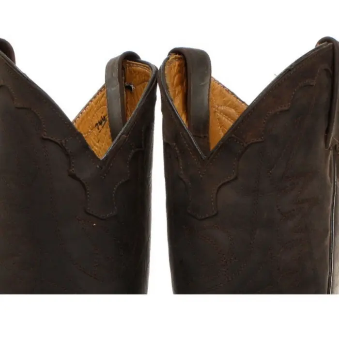 Mens Cowboy Boots Pointed Black Brown Grinders Arizona Real Leather Western Cuban - Image 11