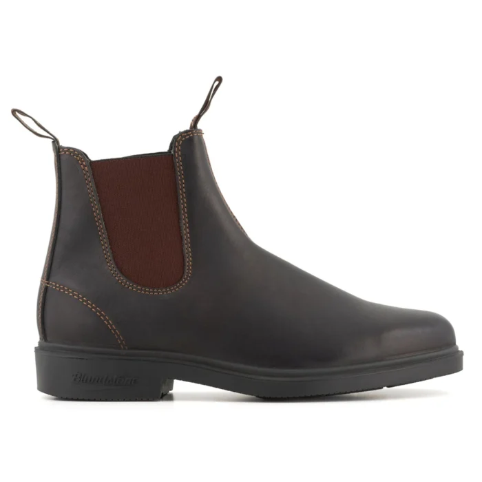 Blundstone 062 Stout Brown Leather Chiesel Toe Chelsea Boot - Image 1