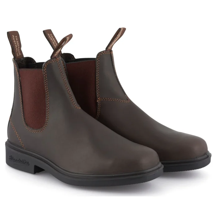 Blundstone 062 Stout Brown Leather Chiesel Toe Chelsea Boot - Image 2