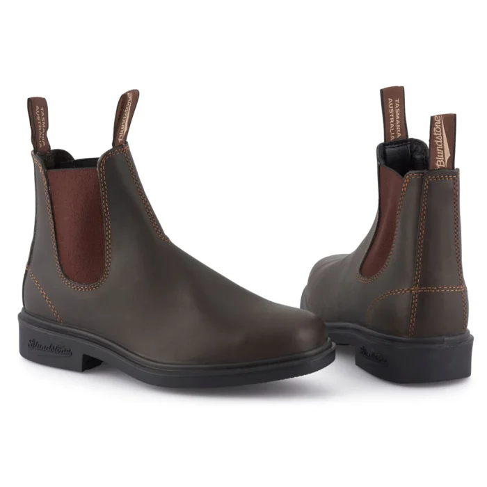 Blundstone 062 Stout Brown Leather Chiesel Toe Chelsea Boot - Image 4