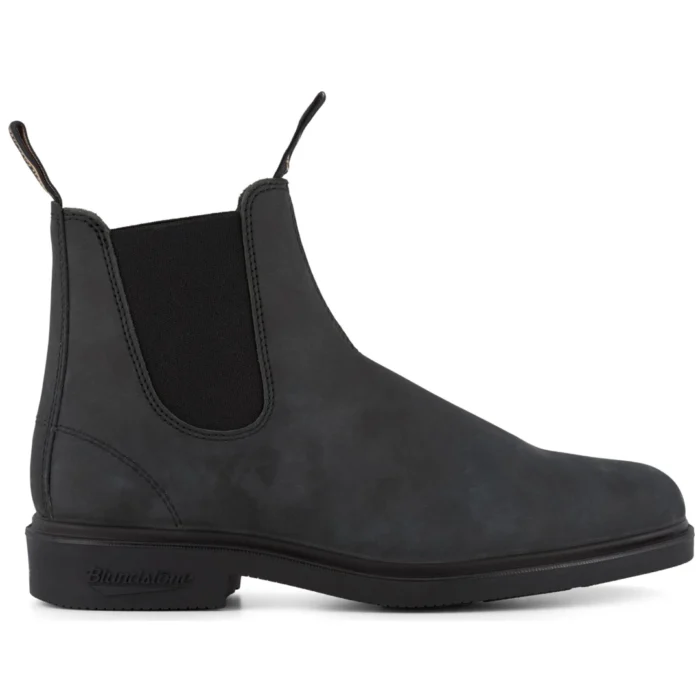 Blundstone 1308 Rustic Black Leather Chiesel Toe Chelsea Boot - Image 1