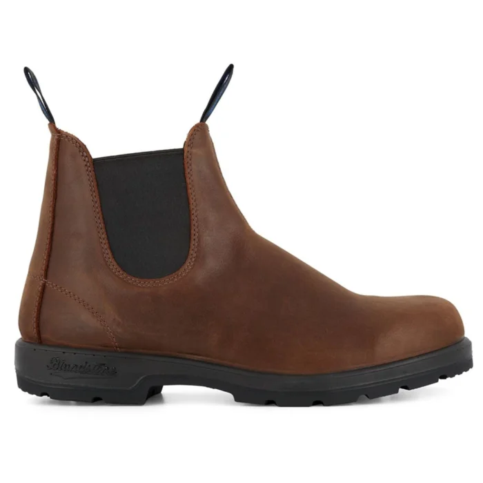 Blundstone 1477 Antique Brown Thermal Leather Chelsea Ankle Boots Retro Vintage - Image 1