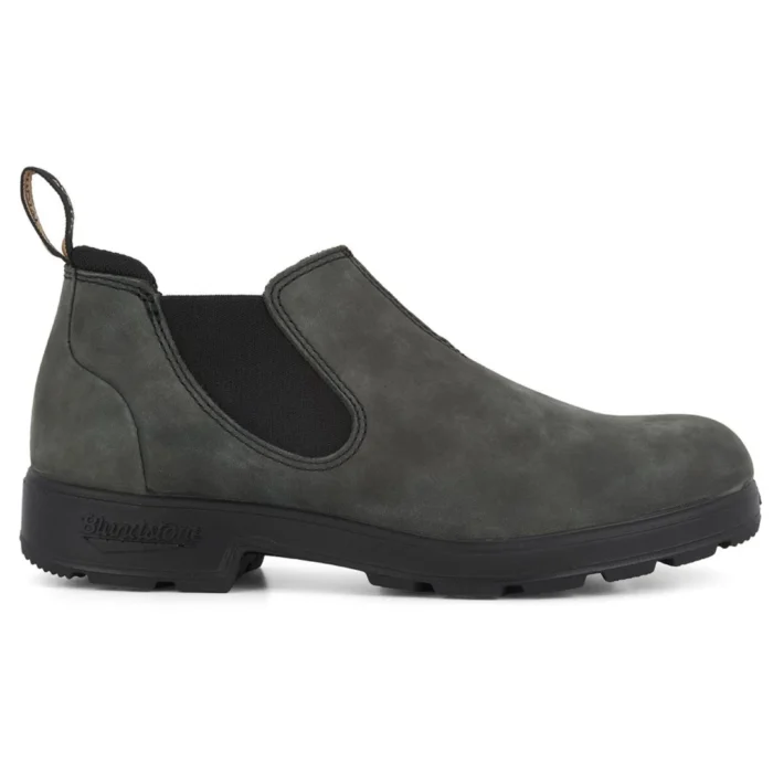 Blundstone 2035 Rustic Black Low-Cut Leather Boots Retro Vintage Slip On - Image 1