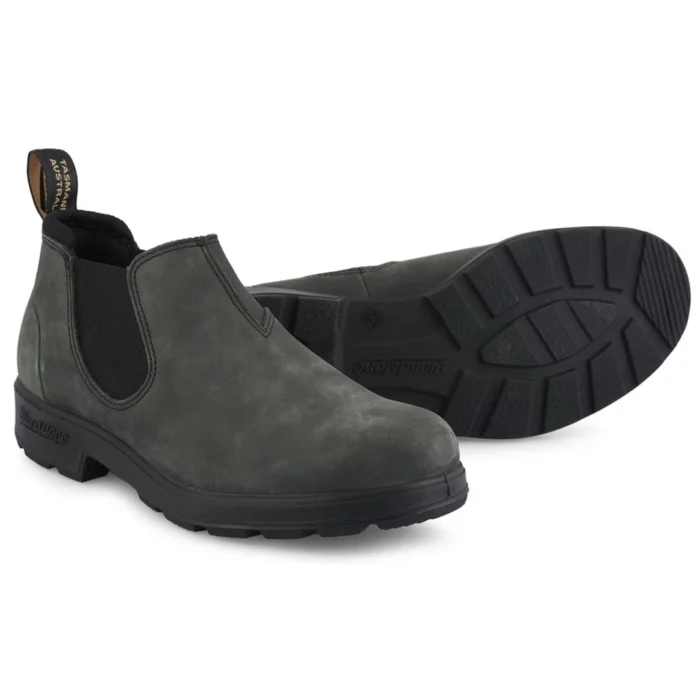 Blundstone 2035 Rustic Black Low-Cut Leather Boots Retro Vintage Slip On - Image 5
