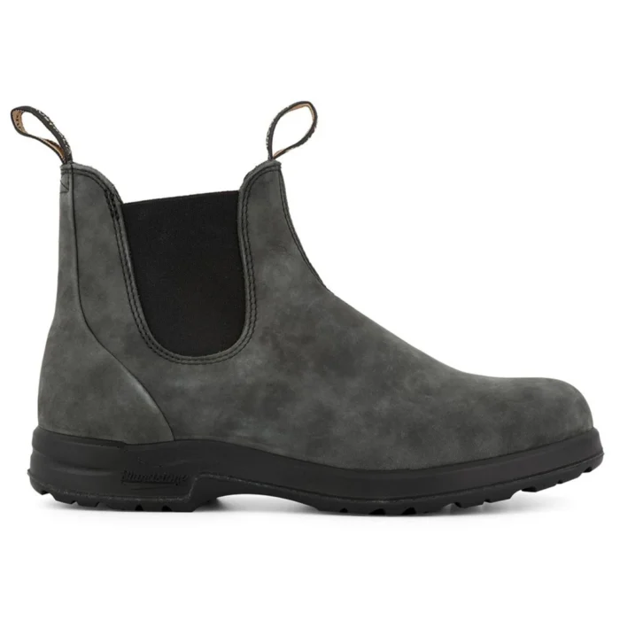 Blundstone 2055 Rustic Black Vintage Leather Chelsea Terrain Boots Slip On Retro - Image 1
