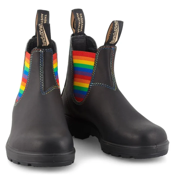 Blundstone 2105 Black Rainbow Leather Chelsea Boots Ankle Boots Slip On - Image 3