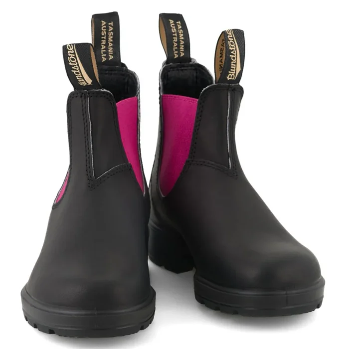 Blundstone 2208 Black Fuchsia Slip On Chelsea Boots - Image 2