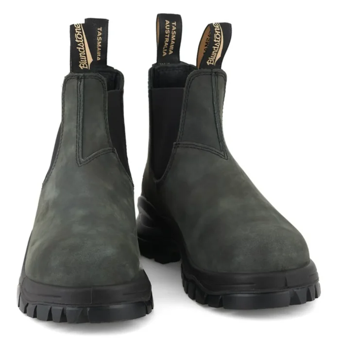 Blundstone 2238 Rustic Black Slip On Lug Sole Chelsea Boots - Image 4
