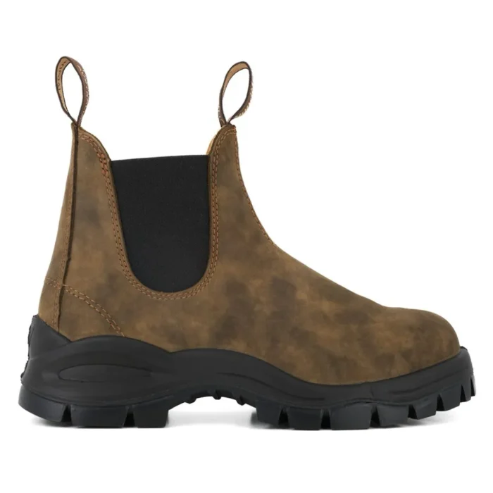Blundstone 2239 Brown Slip On Lug Sole Chelsea Boots - Image 1