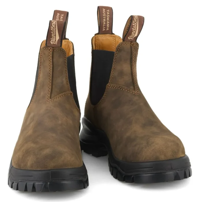 Blundstone 2239 Brown Slip On Lug Sole Chelsea Boots - Image 3