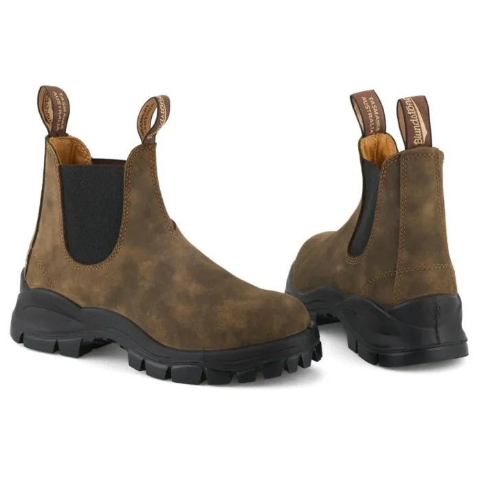 Blundstone 2239 Brown Slip On Lug Sole Chelsea Boots - Image 4