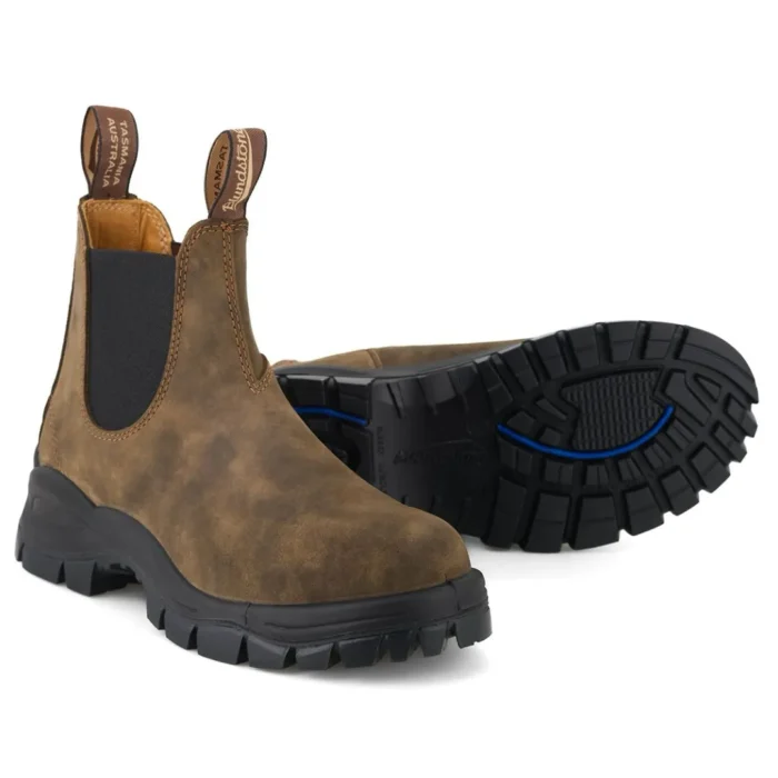 Blundstone 2239 Brown Slip On Lug Sole Chelsea Boots - Image 5