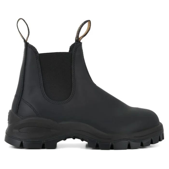 Blundstone 2240 Black Slip On Lug Sole Chelsea Boots - Image 1