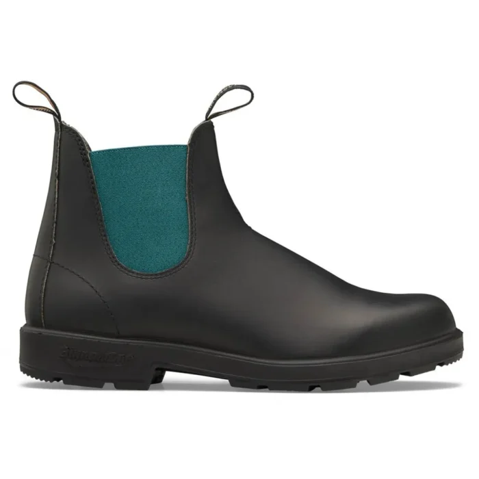 Blundstone 2307 Black Teal Slip On Chelsea Boots - Image 1