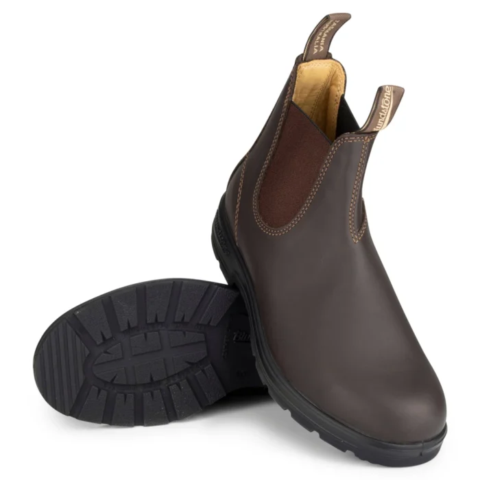 Blundstone 550 Walnut Brown Leather Australian Chelsea Ankle Boots - Image 4