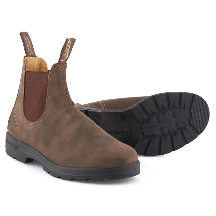 Blundstone 585 Rustic Brown Leather Australian Chelsea Ankle Boots - Image 5