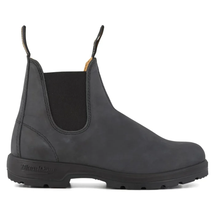 Blundstone 587 Rustic Black Leather Chelsea Ankle Classic Boots - Image 1