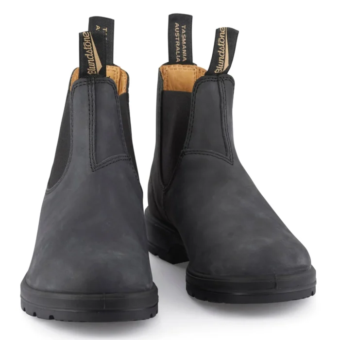 Blundstone 587 Rustic Black Leather Chelsea Ankle Classic Boots - Image 3