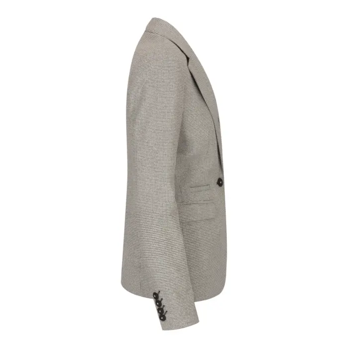 Ladies Tweed Beige Blazer Wool Classic Hunting Jacket Vintage 1920s Retro - Image 6