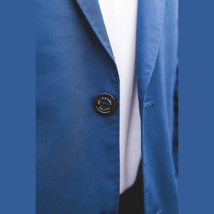 Mens 2 Piece Summer Suit Blue Office Wedding Smart Casual Classic Italian Tailored Fit - Image 6