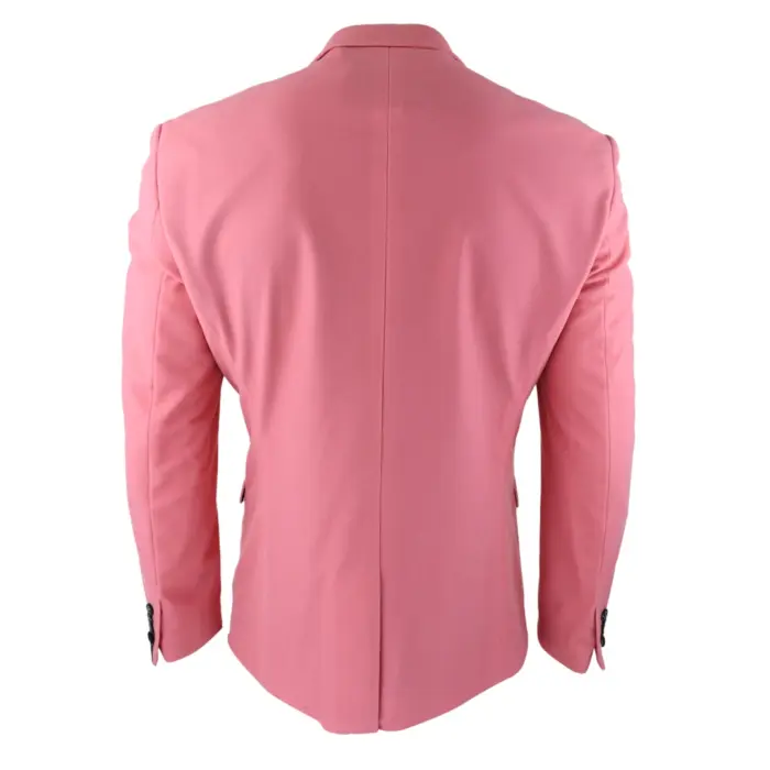 Mens Velvet Blazer Tuxedo Jacket Black Satin Lapel Pastel Blue Pink Green - Image 6