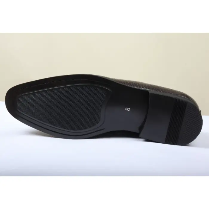 Men's Leather Lined Tassel Pattern Loafers - Image 13