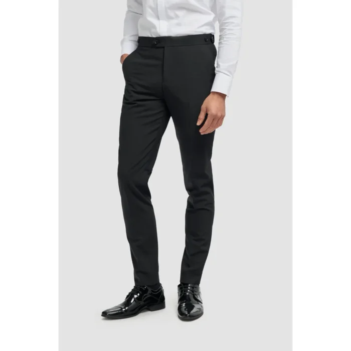 Men's Suit Black 2 Piece Double Breasted Tuxedo - Image 6
