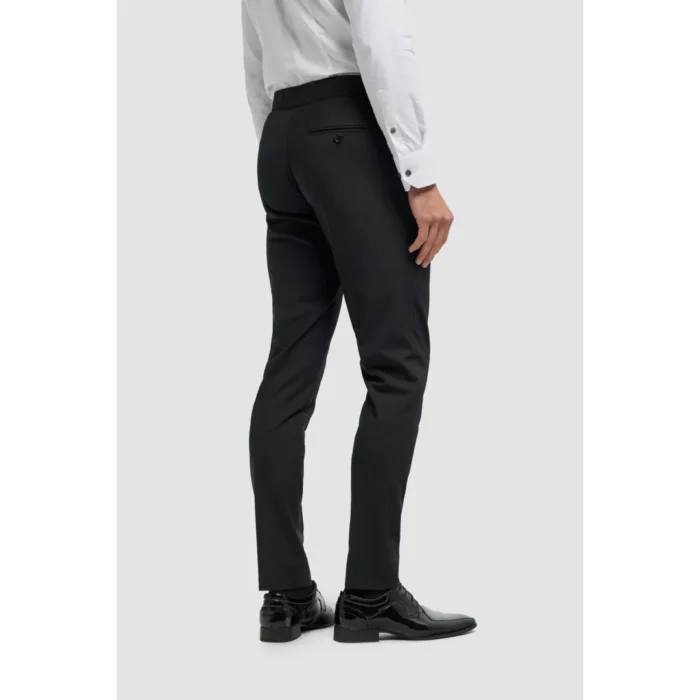 Men's Suit Black 2 Piece Double Breasted Tuxedo - Image 7