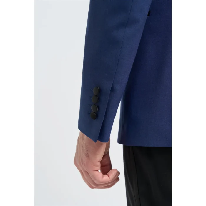 Men's Suit Blue 2 Piece Shawl Collar Tuxedo - Image 5