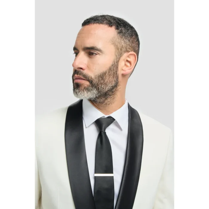 Men's Suit Cream 2 Piece Shawl Collar Tuxedo - Image 3