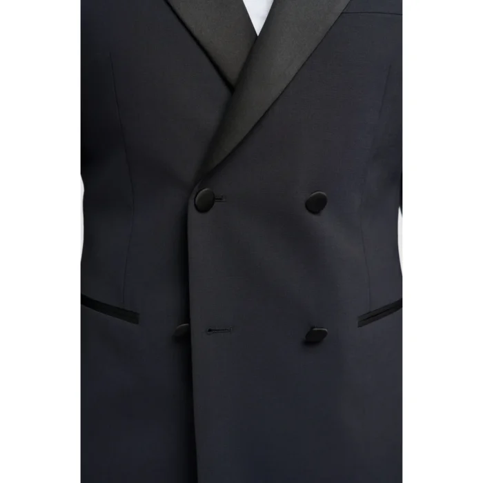 Men's Suit Navy 2 Piece Double Breasted Tuxedo - Image 4