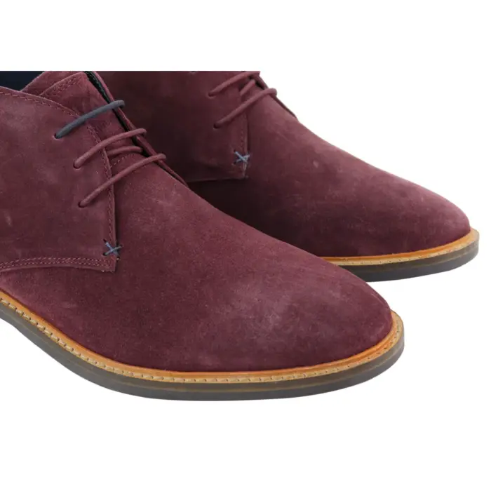 Mens Real Suede Italian Slip On Ankle Boots Smart Casual Desert Chelsea Dealer - Image 4