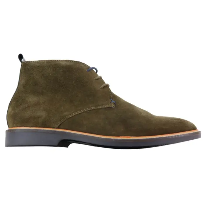 Mens Real Suede Italian Slip On Ankle Boots Smart Casual Desert Chelsea Dealer - Image 9