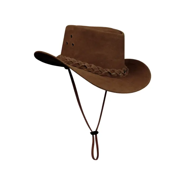 Australian Unisex Western Cowboy Hat Real Suede Outback Riding Dancing Classic - Image 6